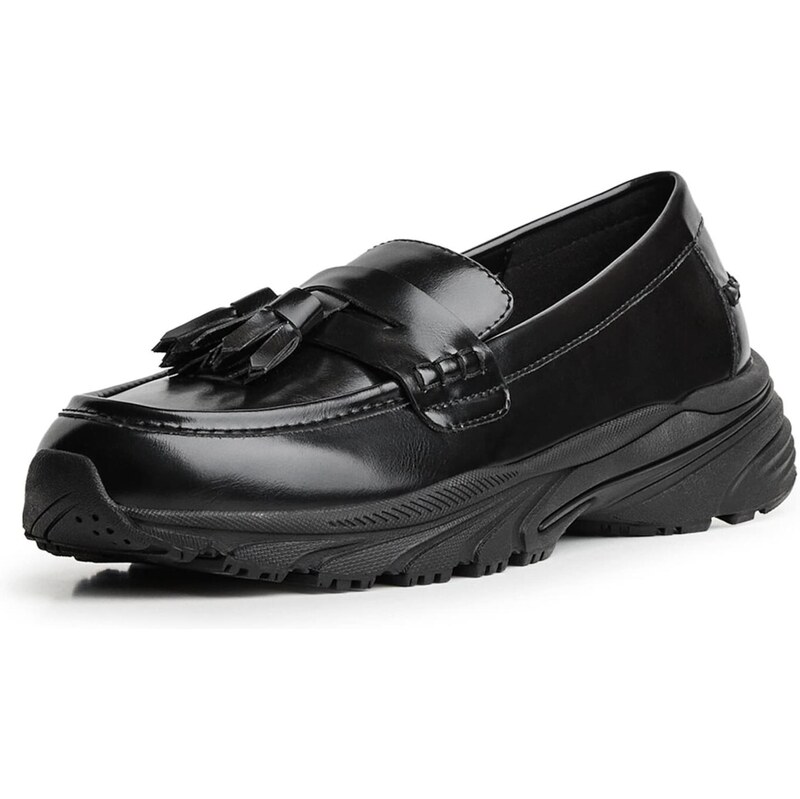 Bershka Papuče čierna 65894300