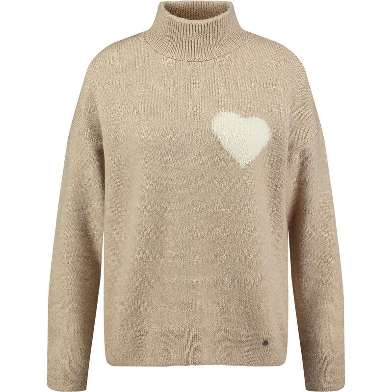 Key Largo Sveter Tender sivobéžová / biela 66057047