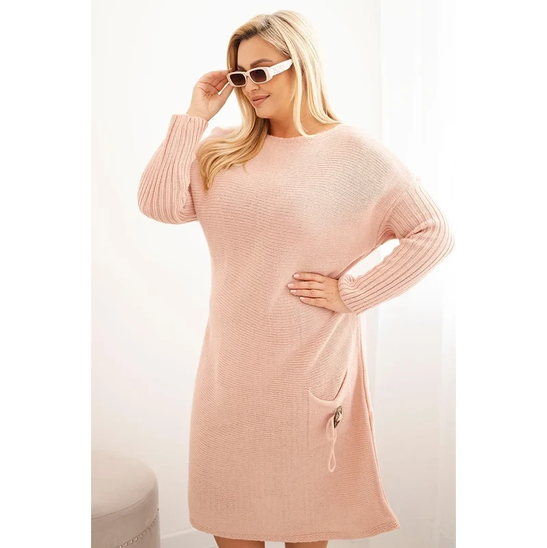 Kesi Włoski Dámska pletená sukňa Plus Size s mohérom oversize s 65636202
