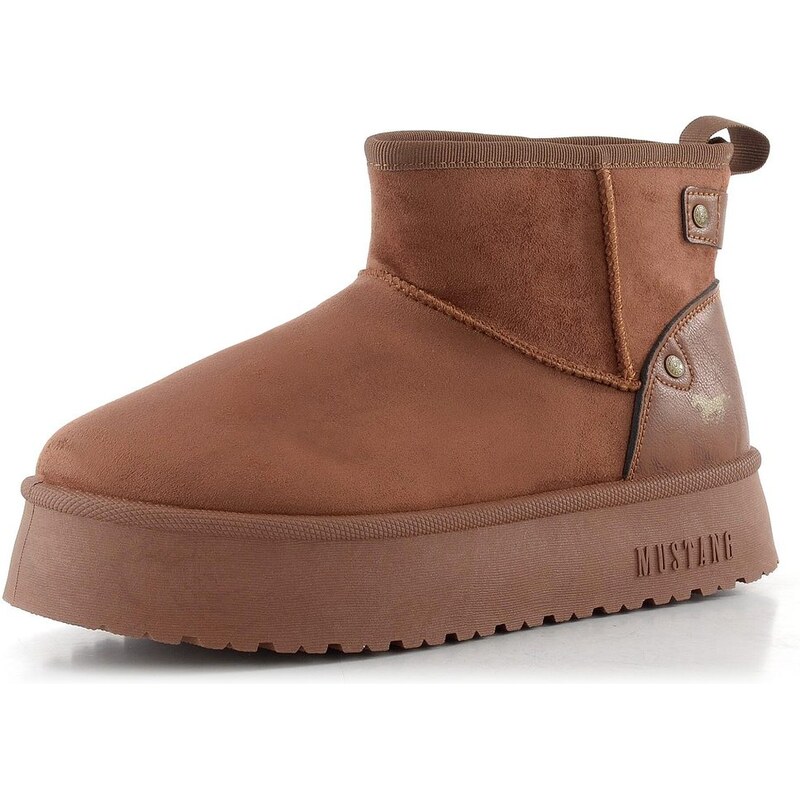 Mustang válenky na platformě brown 15M0202001 65639914