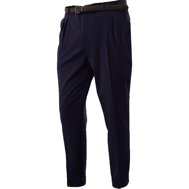 Antioch Plisované nohavice námornícka modrá 65648112