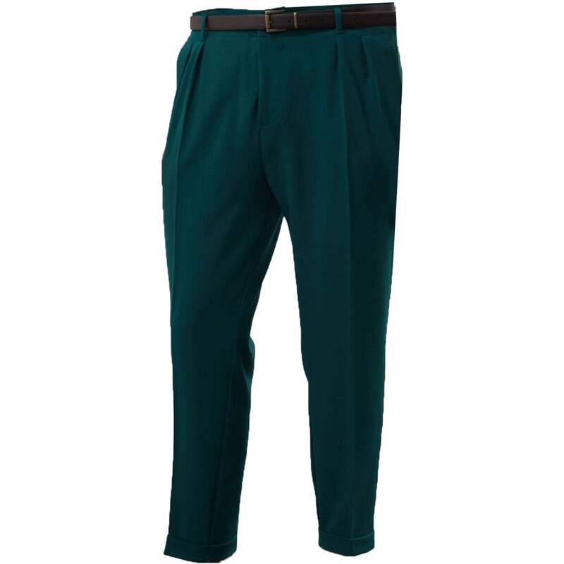 Antioch Plisované nohavice petrolejová 65648191