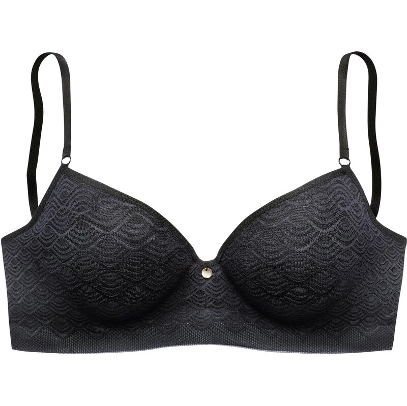 LASCANA Podprsenka tmavosivá / čierna 65648549