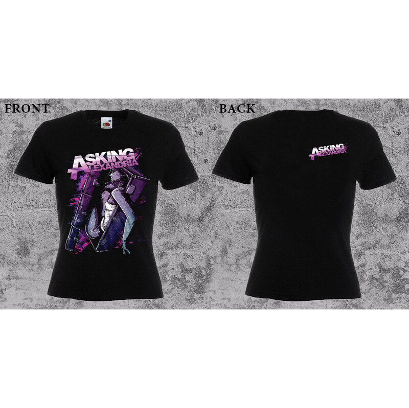Fruit of the Loom Asking Alexandria - Coffin Girl (dámske tričko) 65657463