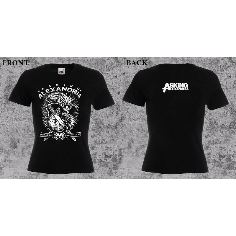 Fruit of the Loom Asking Alexandria - Snake (dámske tričko) 65657471