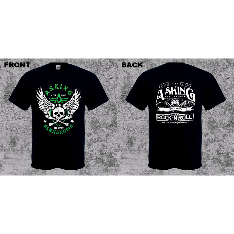 Fruit of the Loom Asking Alexandria - Live Fast Die Hard (tričko) 65657466