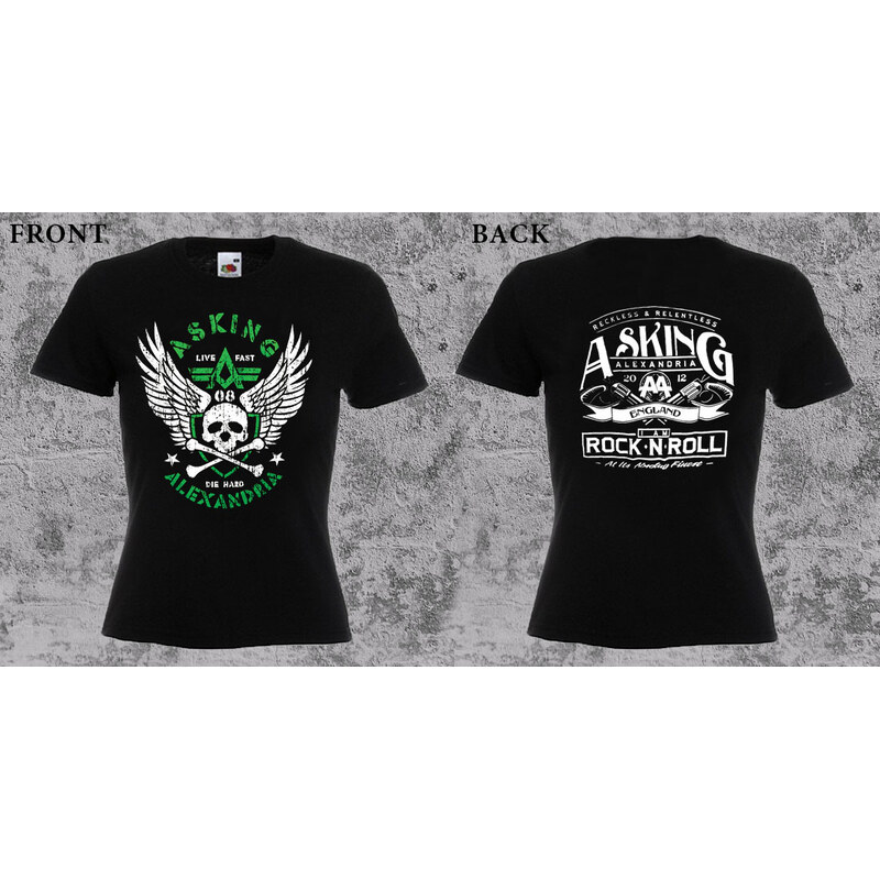 Fruit of the Loom Asking Alexandria - Live fast Die Hard (dámske 65657467