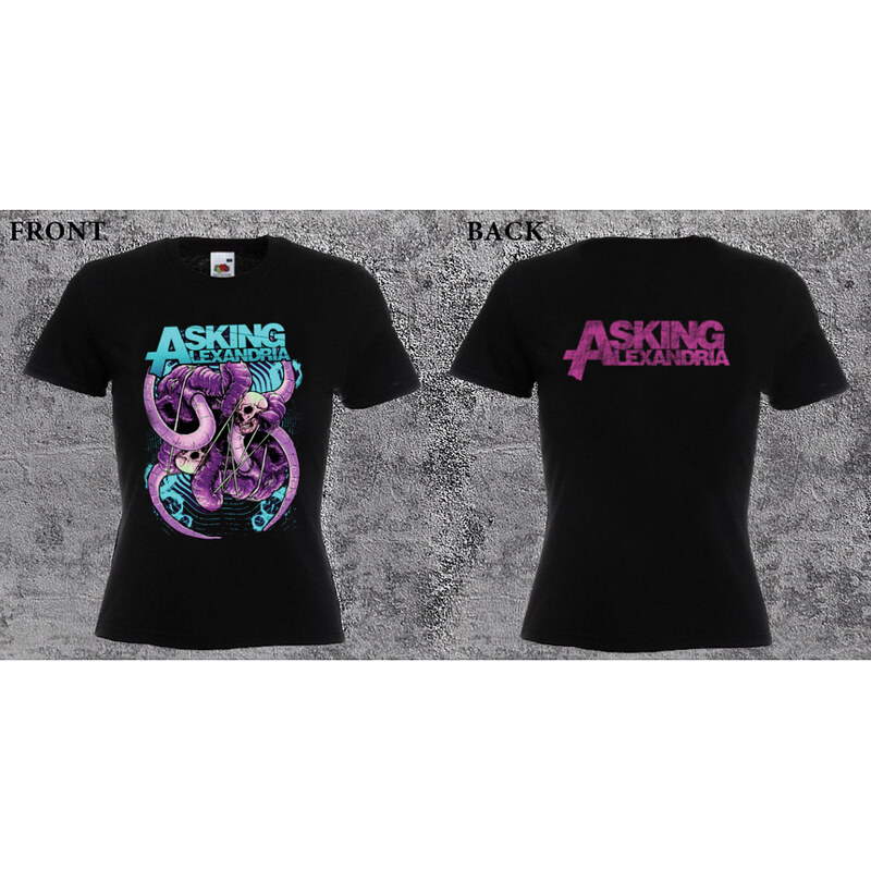 Fruit of the Loom Asking Alexandria - Elephant Skull (dámske tričko) 65657468