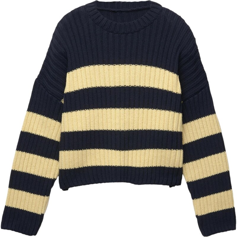 Pull&Bear Sveter tmavomodrá / svetložltá 66008966