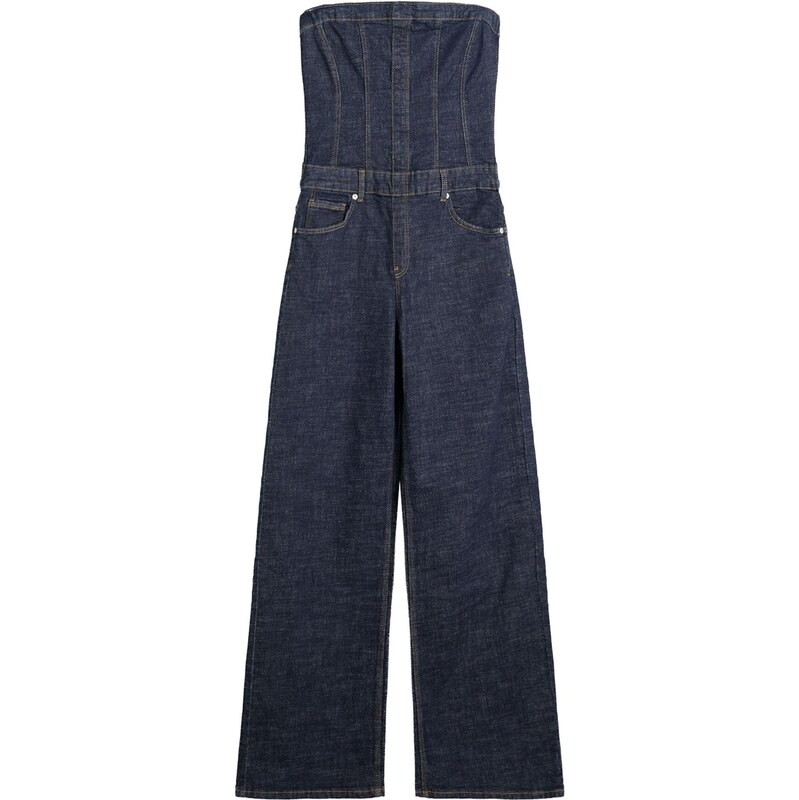 Bershka Overal námornícka modrá 65892256