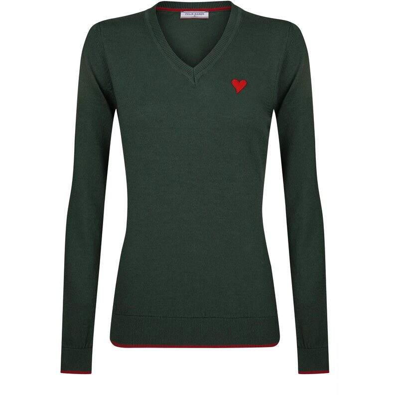 Felix Hardy Sveter zelená / červená 65664177