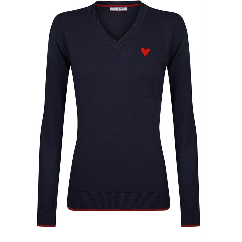 Felix Hardy Sveter námornícka modrá / červená 65664183