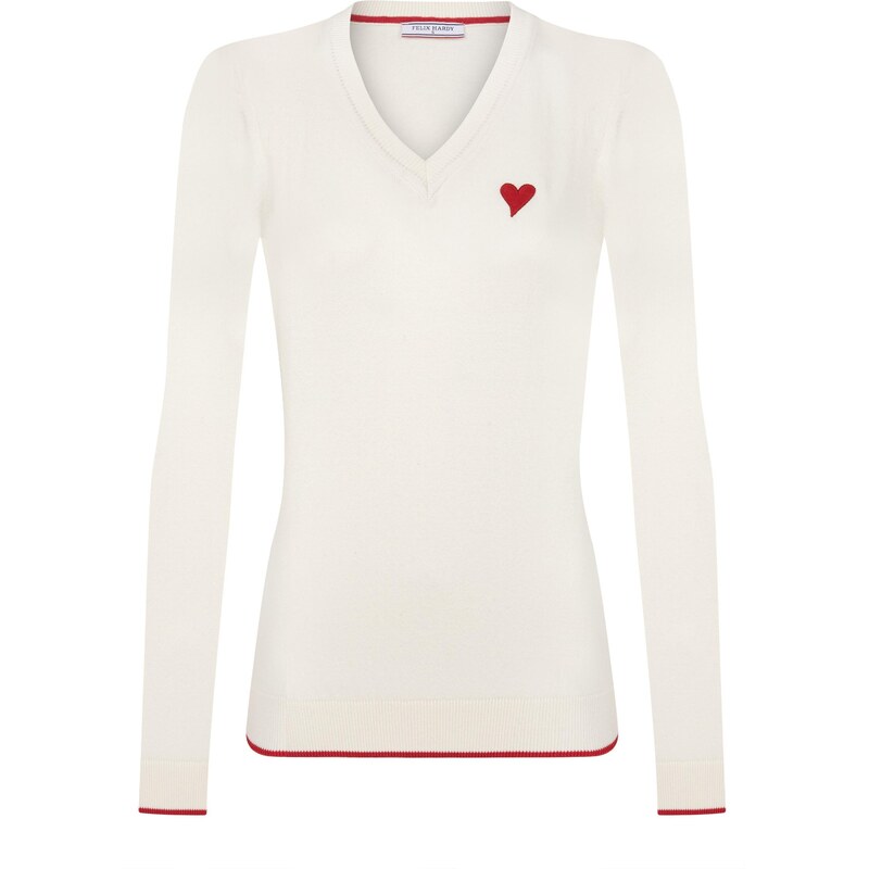 Felix Hardy Sveter červená / biela 65664198