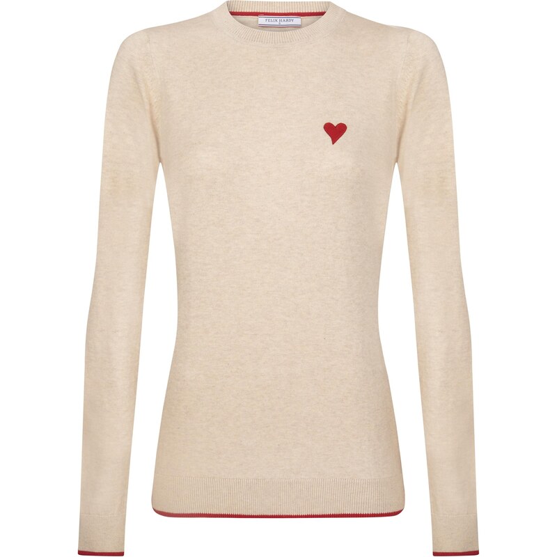Felix Hardy Sveter béžová / červená 65664185