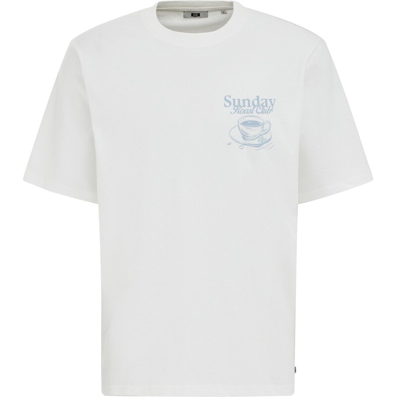 WE Fashion Tričko svetlomodrá / biela 65664495