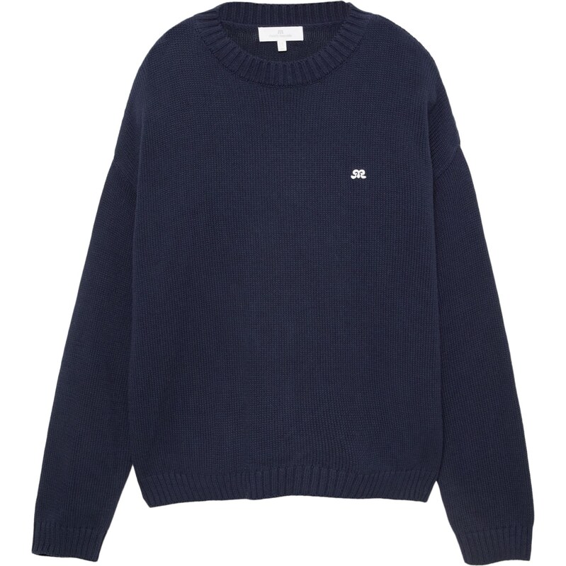 Pull&Bear Sveter námornícka modrá / biela 66009588