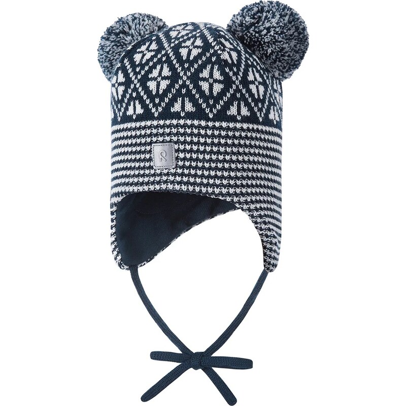 Detská vlnená čiapka Reima Kuuru tmavomodrá farba, 5300215B