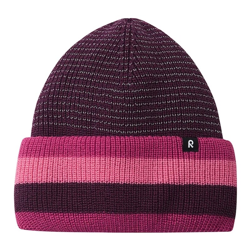 Detská čiapka s prímesou vlny Reima Hiippa fialová farba, 5300319A