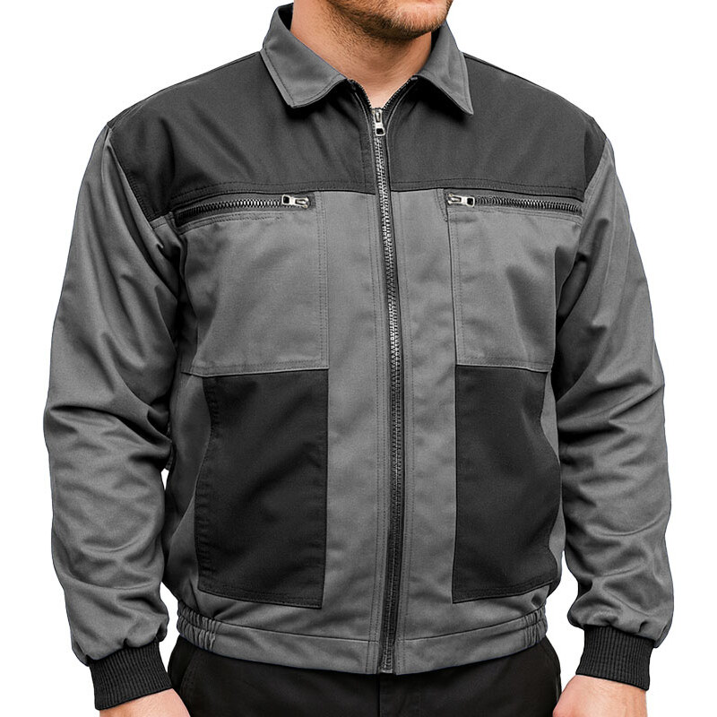 TifanTEX Pánska pracovná bunda Nika Silver 01 63535345