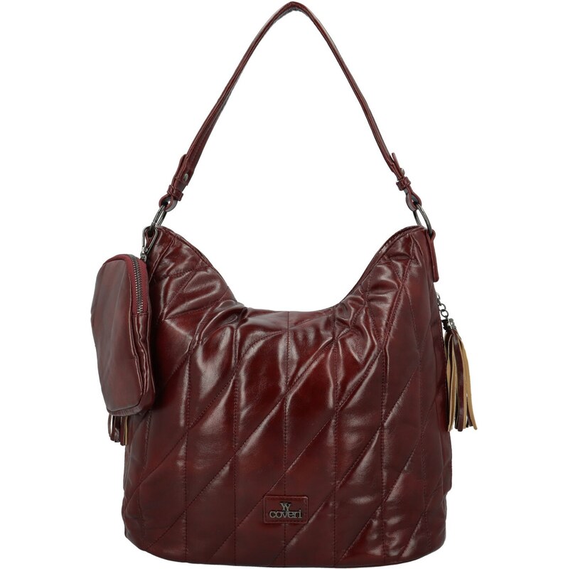 Coveri World Dámska kabelka na rameno vínová - Coveri Zoly vínová 65702454