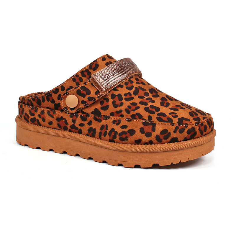 Zateplené leopardové papuče Laura Biagiotti 65669032