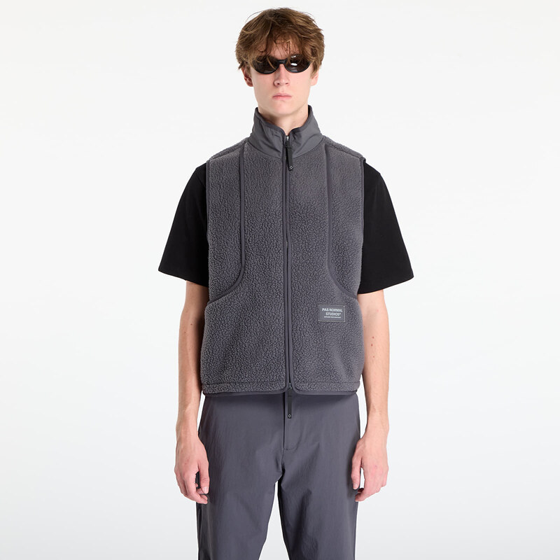 Vesta Pas Normal Studios Off-Race Pile Fleece Vest Steel L 65669404