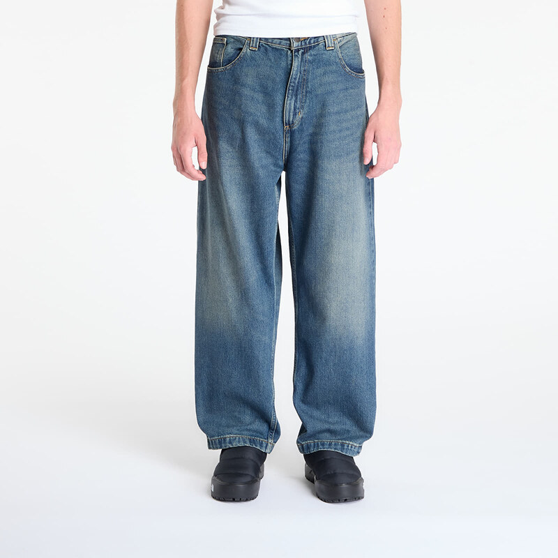 Kalhoty Carhartt WIP Brandon Pant Blue Worn Used Wash M 65669353