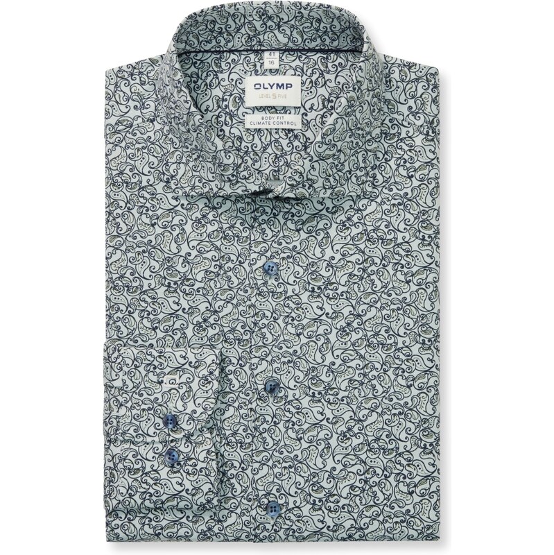 Pánska vzorovaná košeľa Climate control OLYMP body fit 65670326