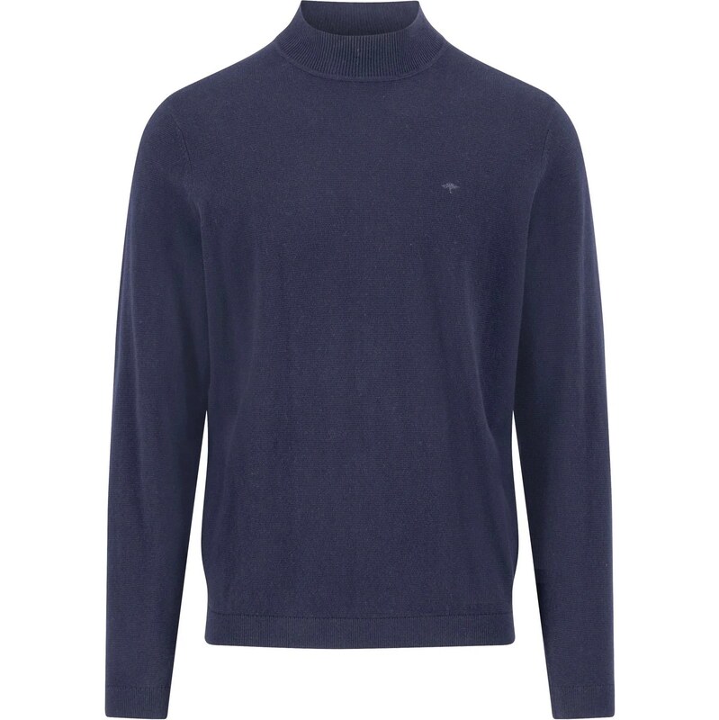 Pánsky modrý bavlnený polorolák s kašmírom FYNCH-HATTON 65670333