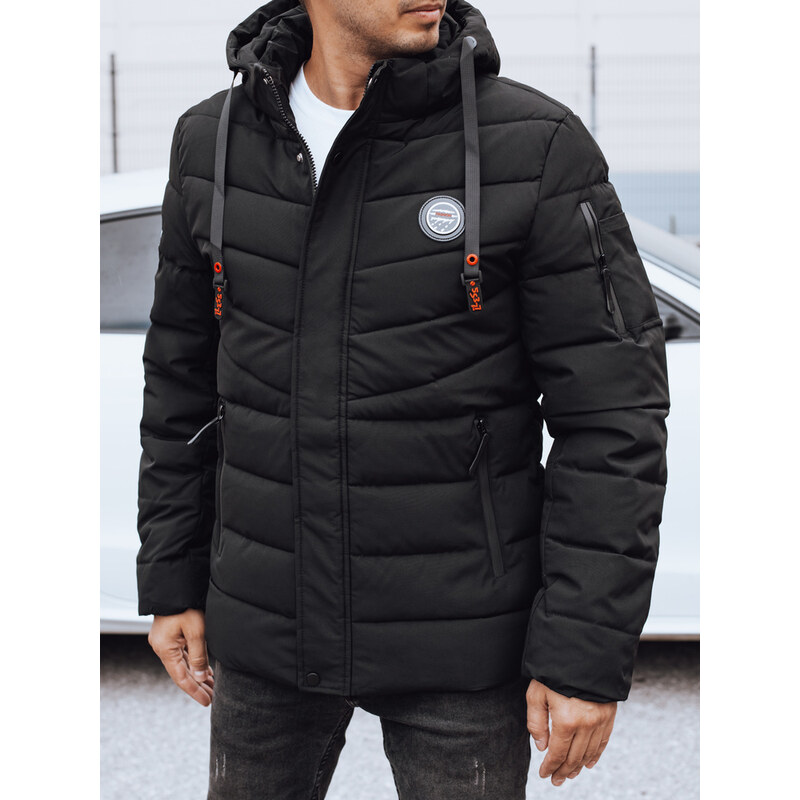 BASIC Čierna pánska zimná prešívaná bunda TX5059 65675023