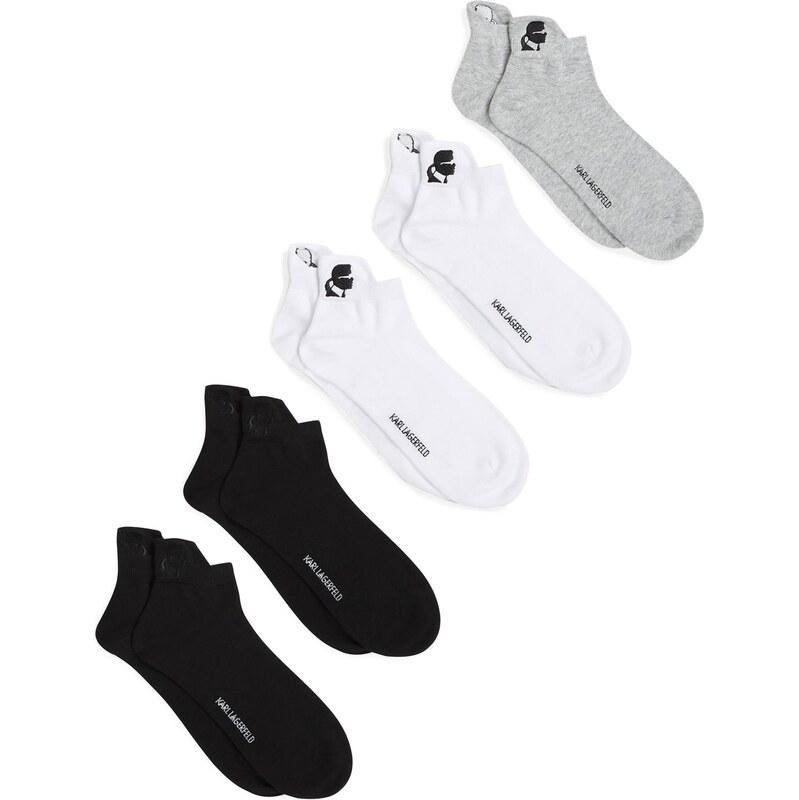 Karl Lagerfeld Ponožky sivá / čierna / biela 65678650