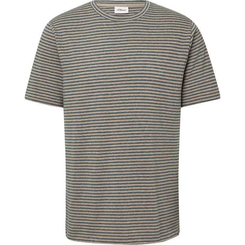 s.Oliver Tričko béžová melírovaná / námornícka modrá 65678921