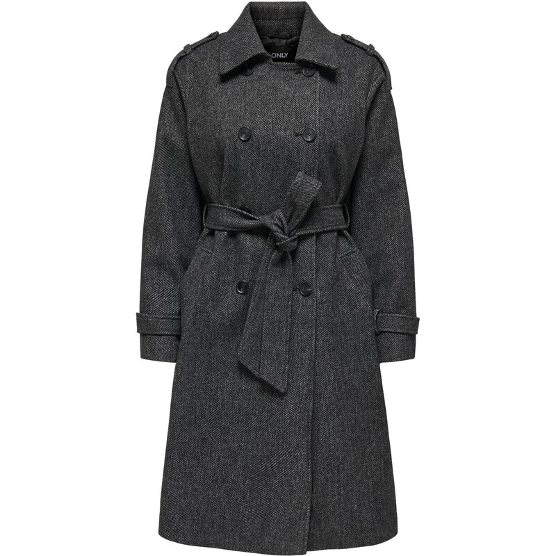 ONLY Prechodný kabát ONLAsta tmavosivá 65731594