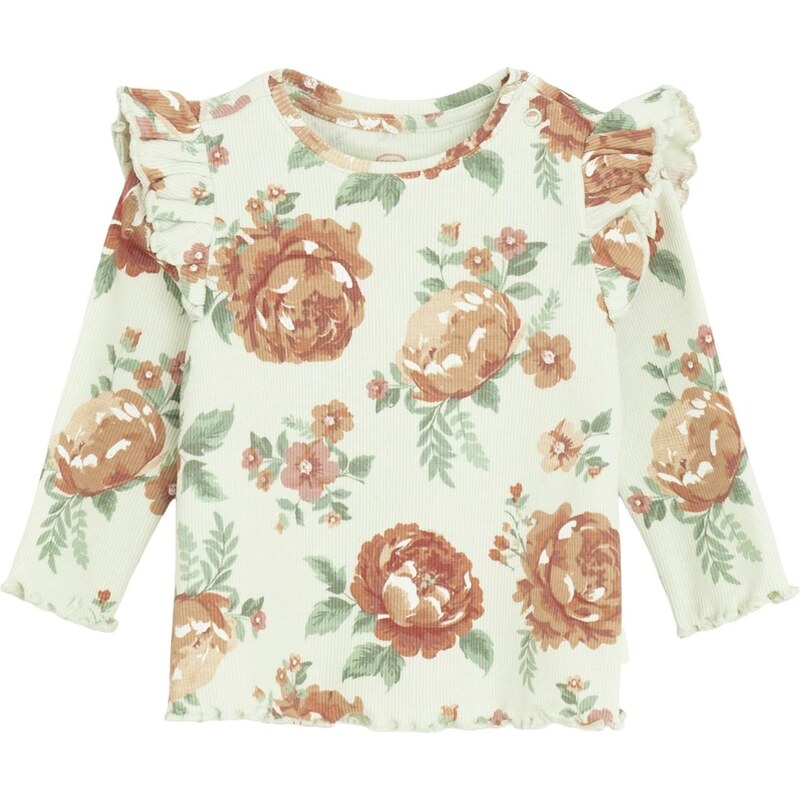 Cool Club Tričko hnedá / pastelovo zelená / tmavozelená / biela 65895330