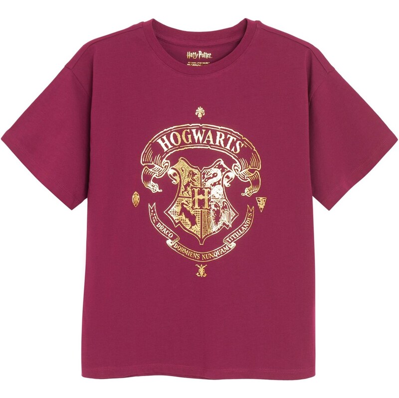 Cool Club Tričko zlatá / burgundská 65895336