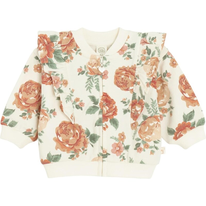 Cool Club Tepláková bunda smaragdová / hrdzavo červená / oxidová / 65895344