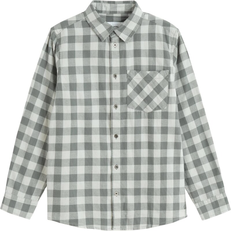 Cool Club Košeľa nebielená / pastelovo zelená / tmavozelená 65679604