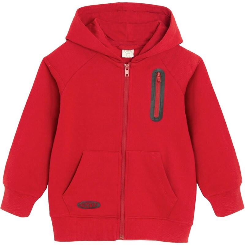 Cool Club Tepláková bunda červená / čierna 65679606