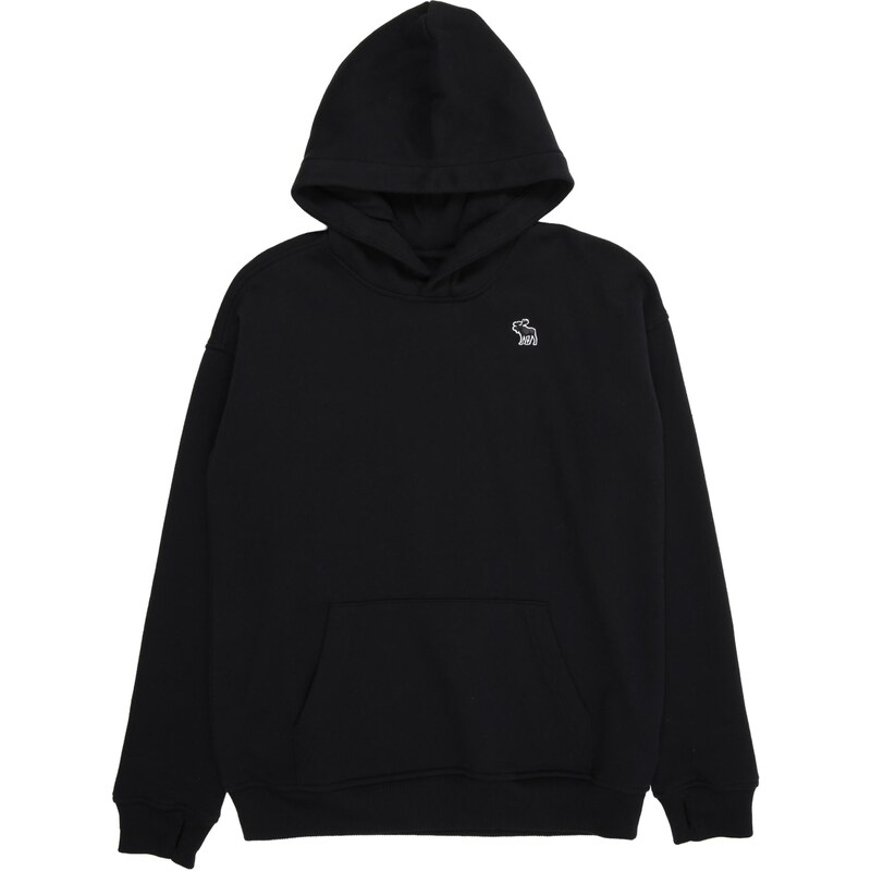 Abercrombie & Fitch Mikina ESSENTIALS FLEECE antracitová 65895570