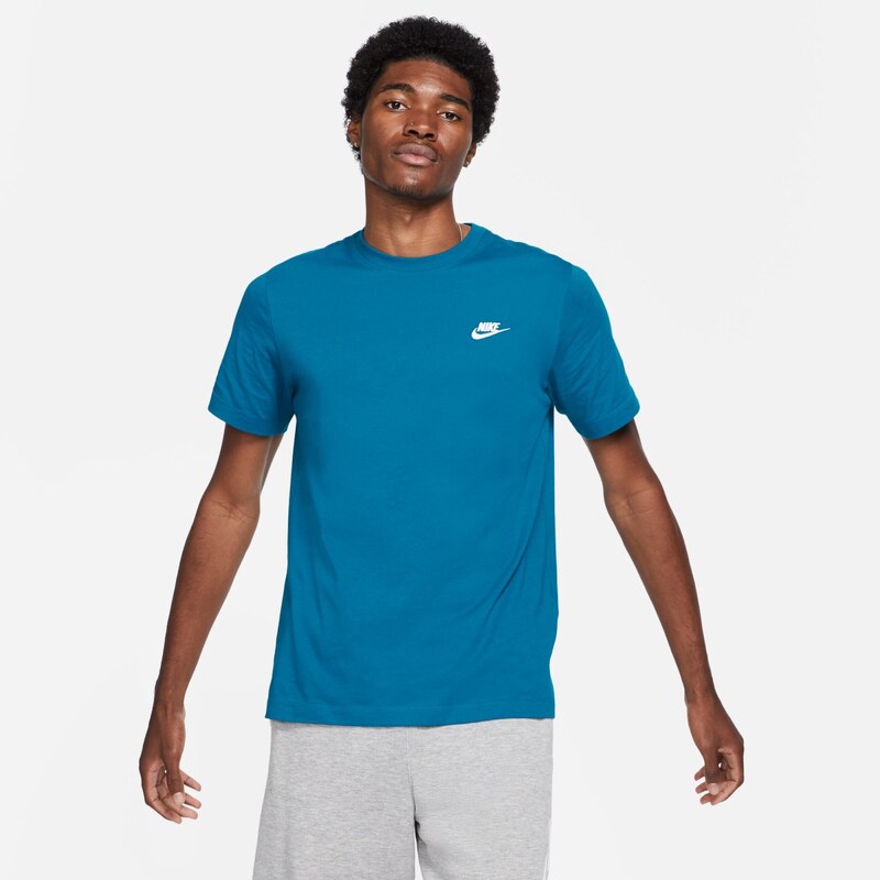 Nike Sportswear Club Mens T-Shirt GREEN ABYSS/WHITE 301 65675341
