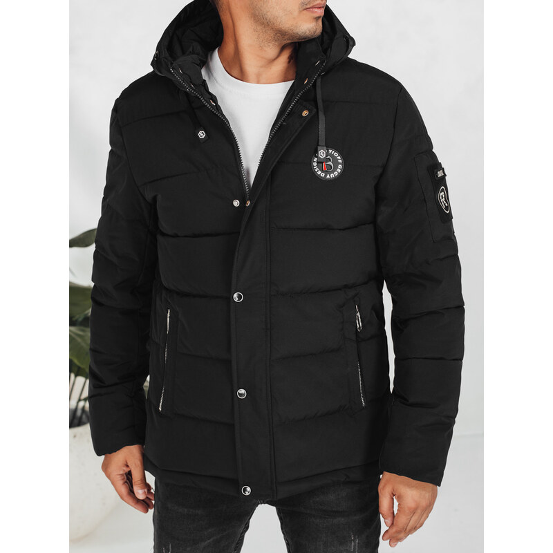 DStreet Pánska zimná pikovaná bunda s kapucňou 66299341