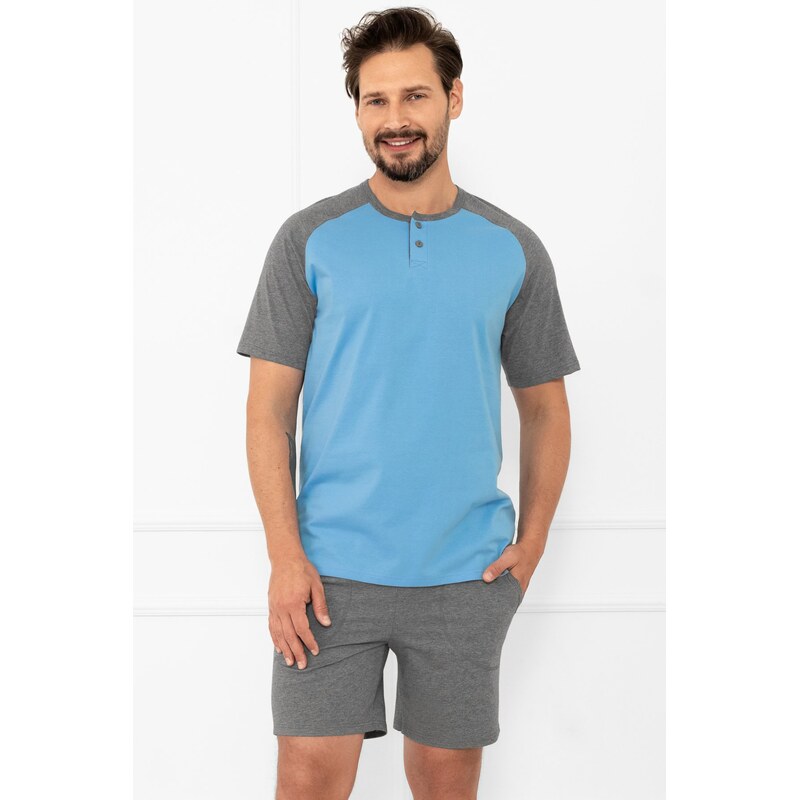 E-shop Italian Fashion pánske krátke pyžamo Aleksandr - bavlna
