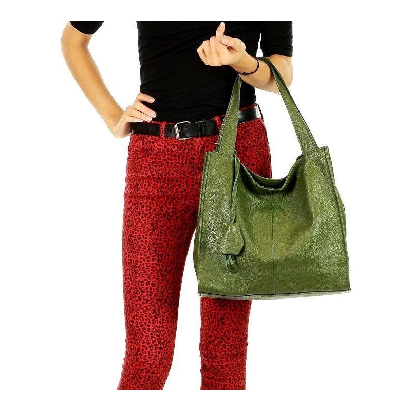 GENUINE LEATHER MARCO MAZZINI Kožená shopper taška Portofino Max | 65684977