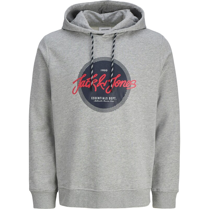 JACK & JONES Mikina Urban tmavomodrá / sivá melírovaná / grenadínová 65696097