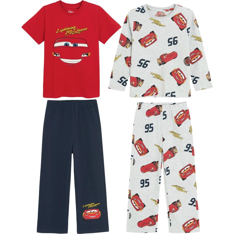 Cool Club Pyžamo námornícka modrá / svetlosivá / červená / čierna 65796513