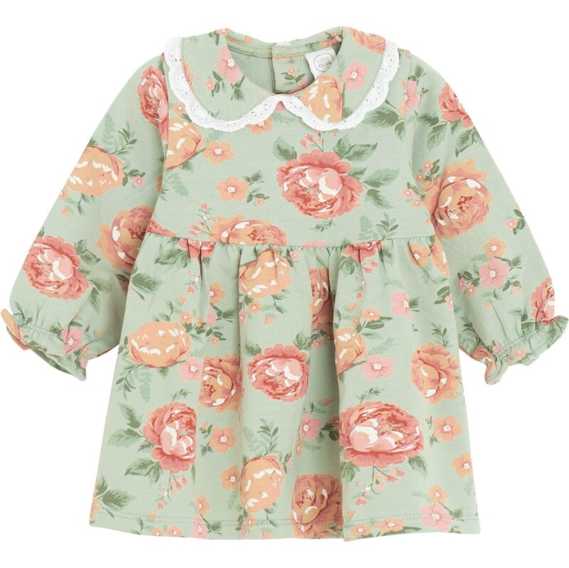 Cool Club Šaty mätová / lososová / svetlooranžová / biela 65895390