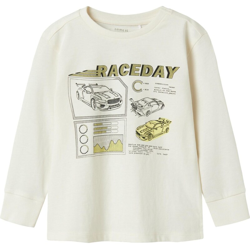 NAME IT Tričko NMMOBAY žltá / čierna / biela 65696387