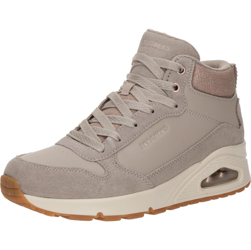 SKECHERS Členkové tenisky UNO telová / tmavošedá 65696496