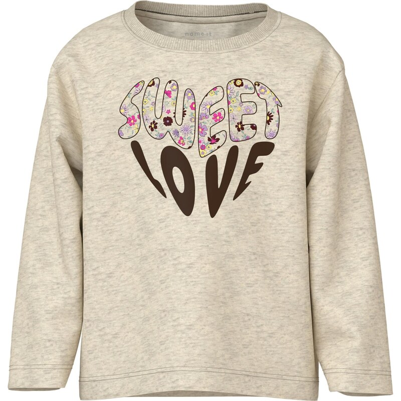 NAME IT Tričko NMFNILINEA béžová melírovaná / ružová / čierna 65696568