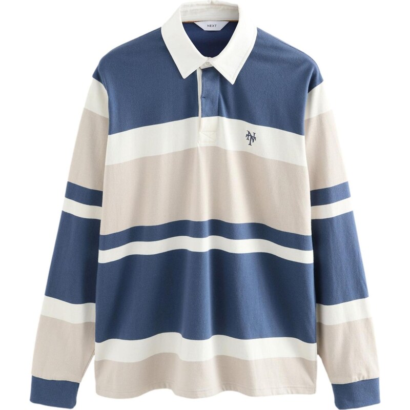 Next Tričko béžová / modrá / biela 65694760